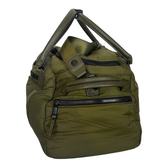 Joan & David Duffle Bag Fabric Removable Strap Olive Army Green Men’s Women’s - Picture 4 of 12